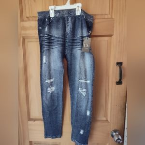 Woman's denim jeggings size L-Xl